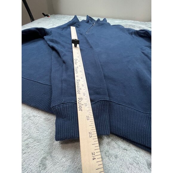 Paradise Collection Mens XL Navy Blue 1/4 Zip Pullover Sweatshirt Windbreaker - Picture 7 of 9